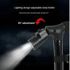 Bastón de 4 apoyos, Plegable y con Luz LED