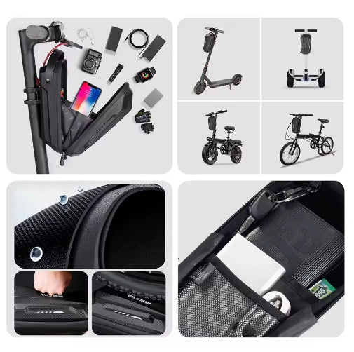 Bolso rígido colgante para bicicleta o scooter