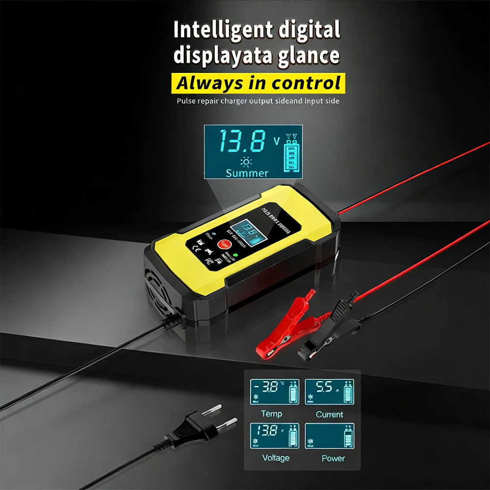 CARGADOR INTELIGENTE PARA BATERIA DE AUTO