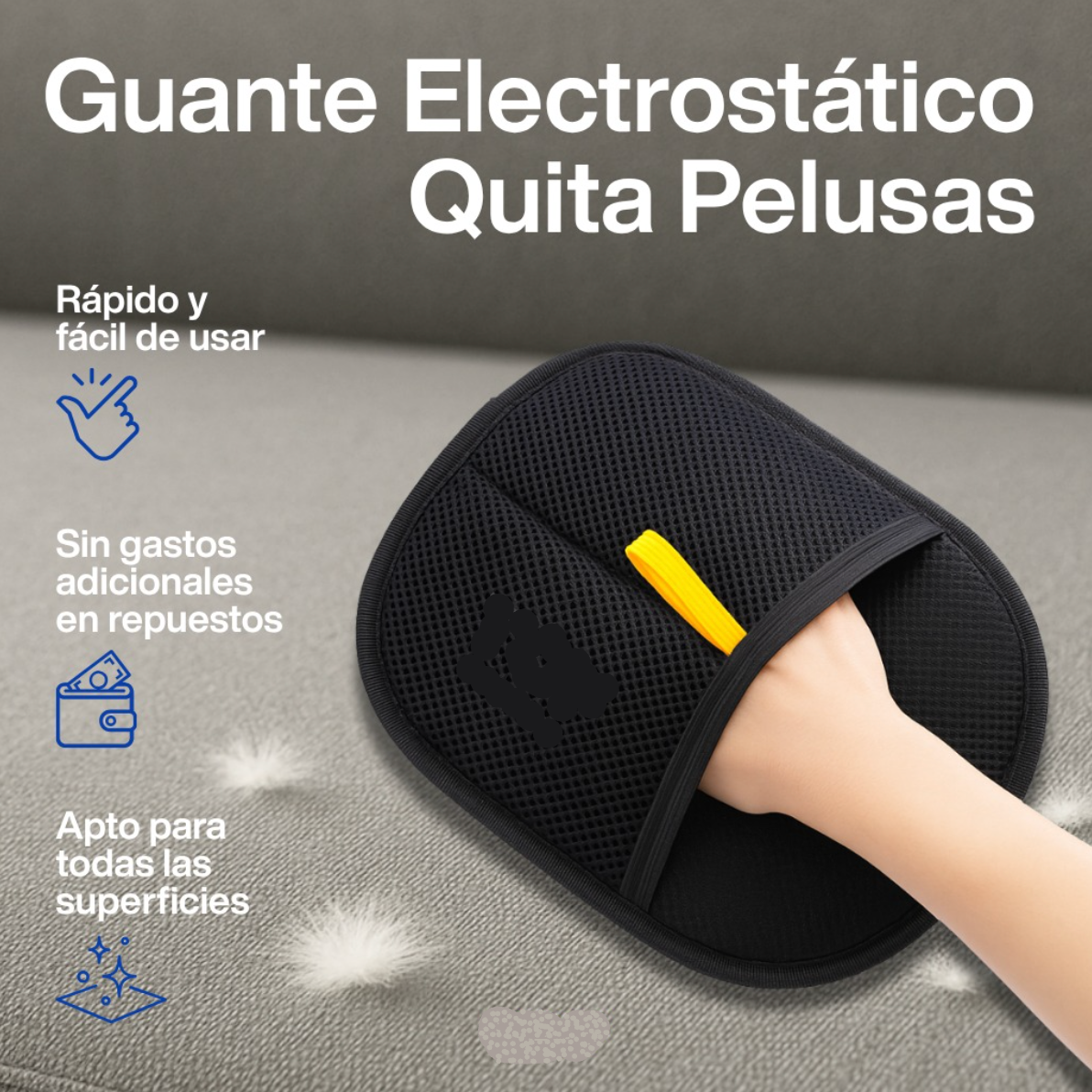 Guante removedor de pelos, al fin una solución real!