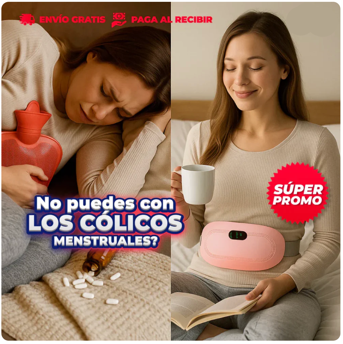 PACK Cinturón Térmico Y Gorro para la Migraña