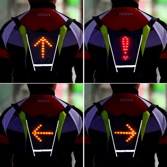 Chaleco señalizador LED para deportistas nocturnos