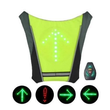 Chaleco señalizador LED para deportistas nocturnos