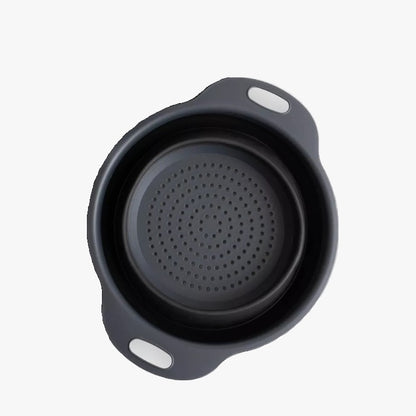 Colador Gris Retráctil