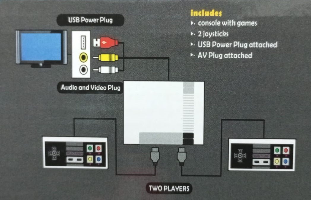 Consola retro tipo Nintendo