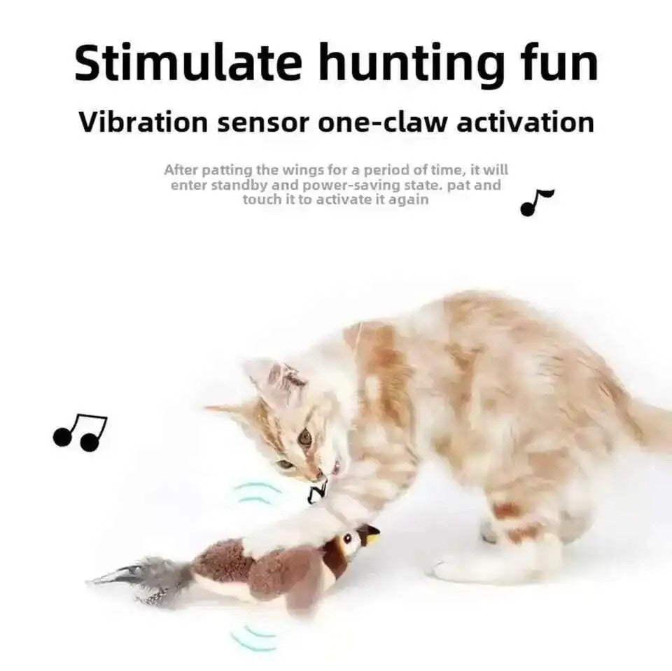 Juguete para gatos pájaro volador