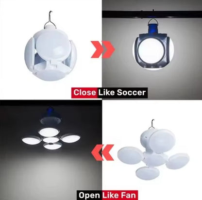 Lámpara de Emergencia de Triple Foco Esférico