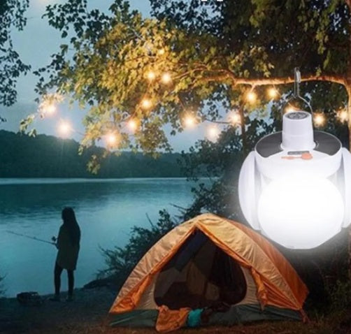 Lámpara de Emergencia de Triple Foco Esférico