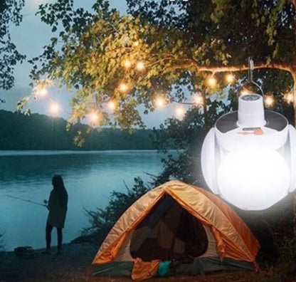 Lámpara de Emergencia de Triple Foco Esférico