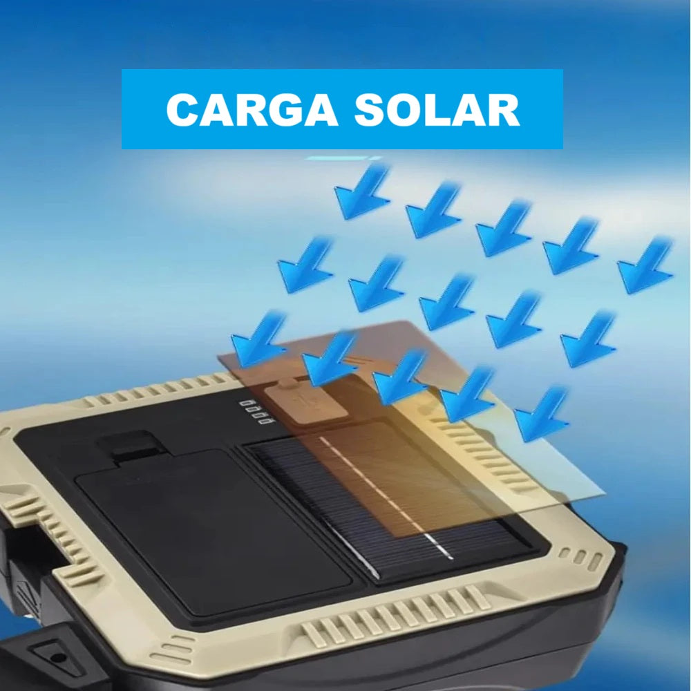 Linterna Solar Power Bank + Kit de herramientas