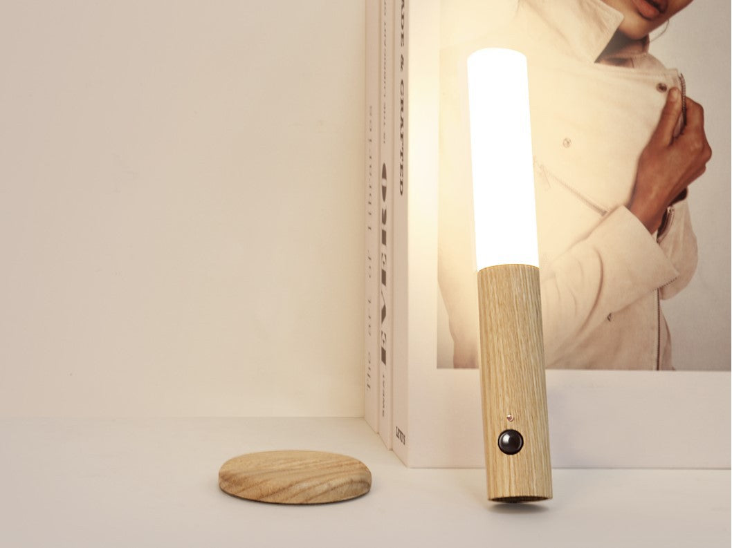 Luz LED De Pasillo Color Madera PACK X2