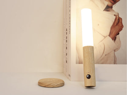 Luz LED De Pasillo Color Madera PACK X2