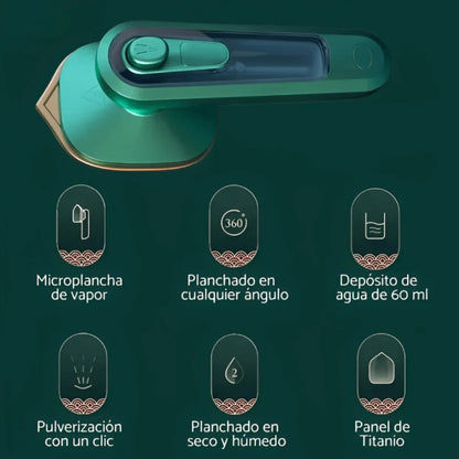 Mini plancha de ropa para viajes
