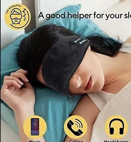 Máscara de descanso con auriculares
