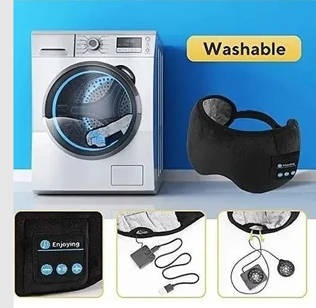 Máscara de descanso con auriculares