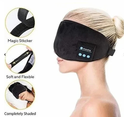 Máscara de descanso con auriculares