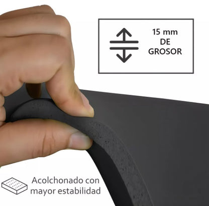 Mat Yoga Negra gruesa de 15mm