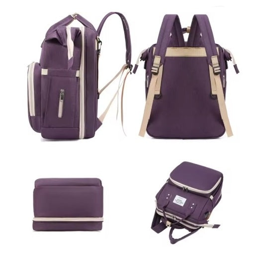 Mochila Maternal 3 en 1 Mudador y Cuna