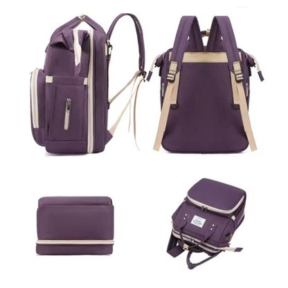 Mochila Maternal 3 en 1 Mudador y Cuna