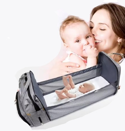 Mochila Maternal 3 en 1 Mudador y Cuna