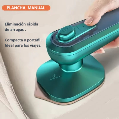 Mini plancha de ropa para viajes