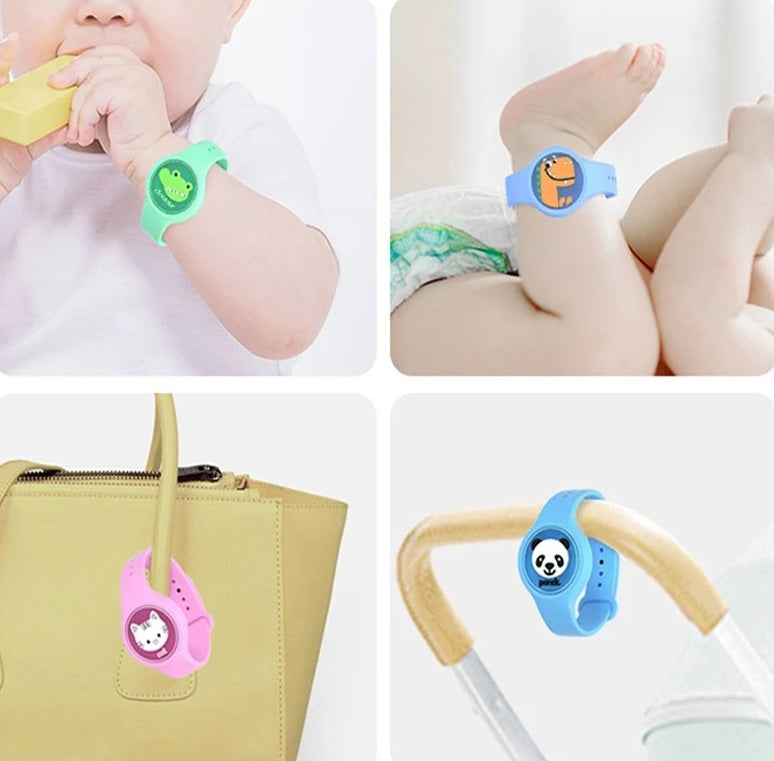 Pulsera para niños en forma de reloj repelente de mosquitos