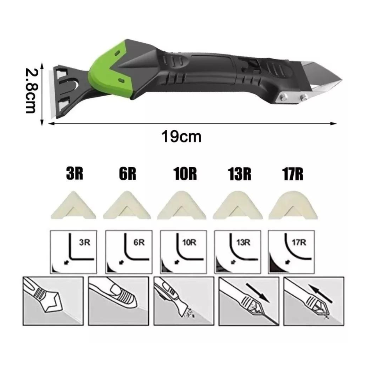Raspador Removedor y Sellador de Silicona