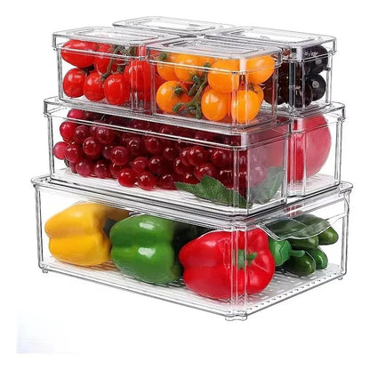 Set de 7 contenedores para refrigerador