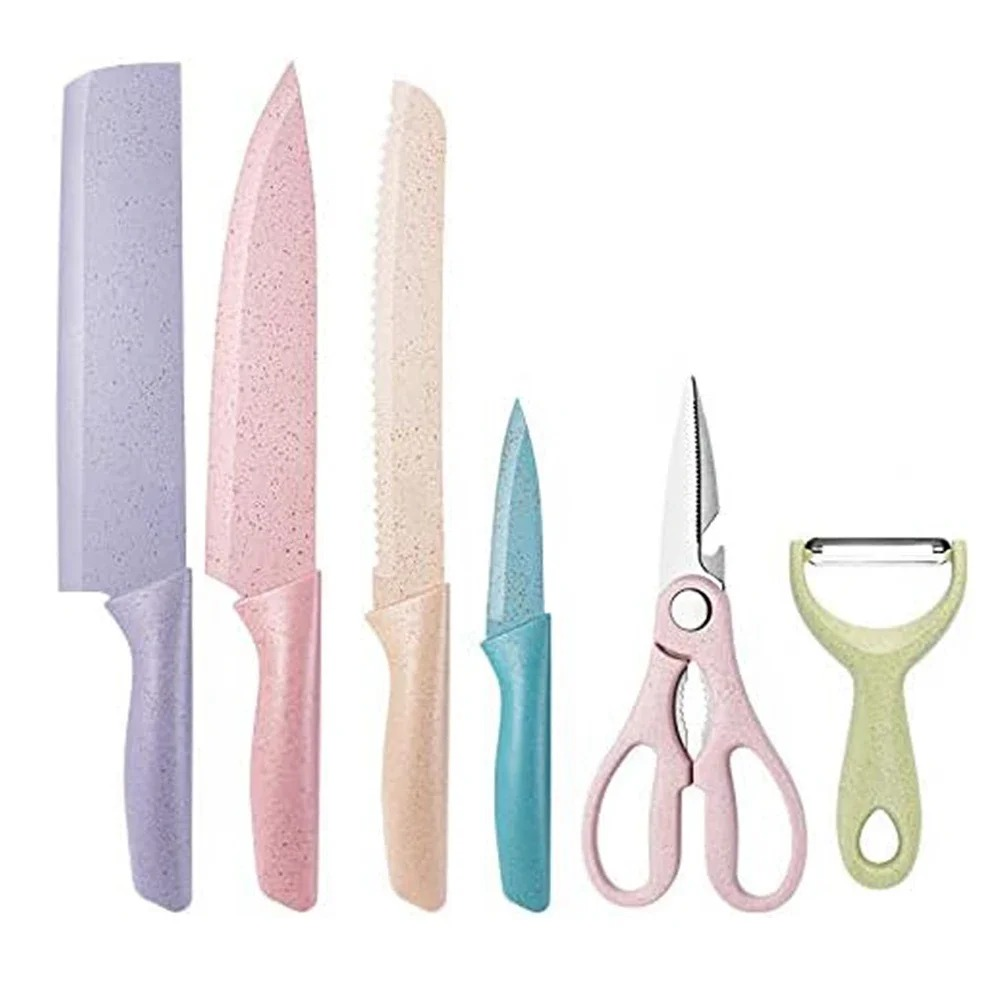 Set Cuchillos de Colores 6 Piezas