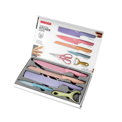 Set Cuchillos de Colores 6 Piezas