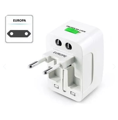 Adaptador enchufe universal para viajes