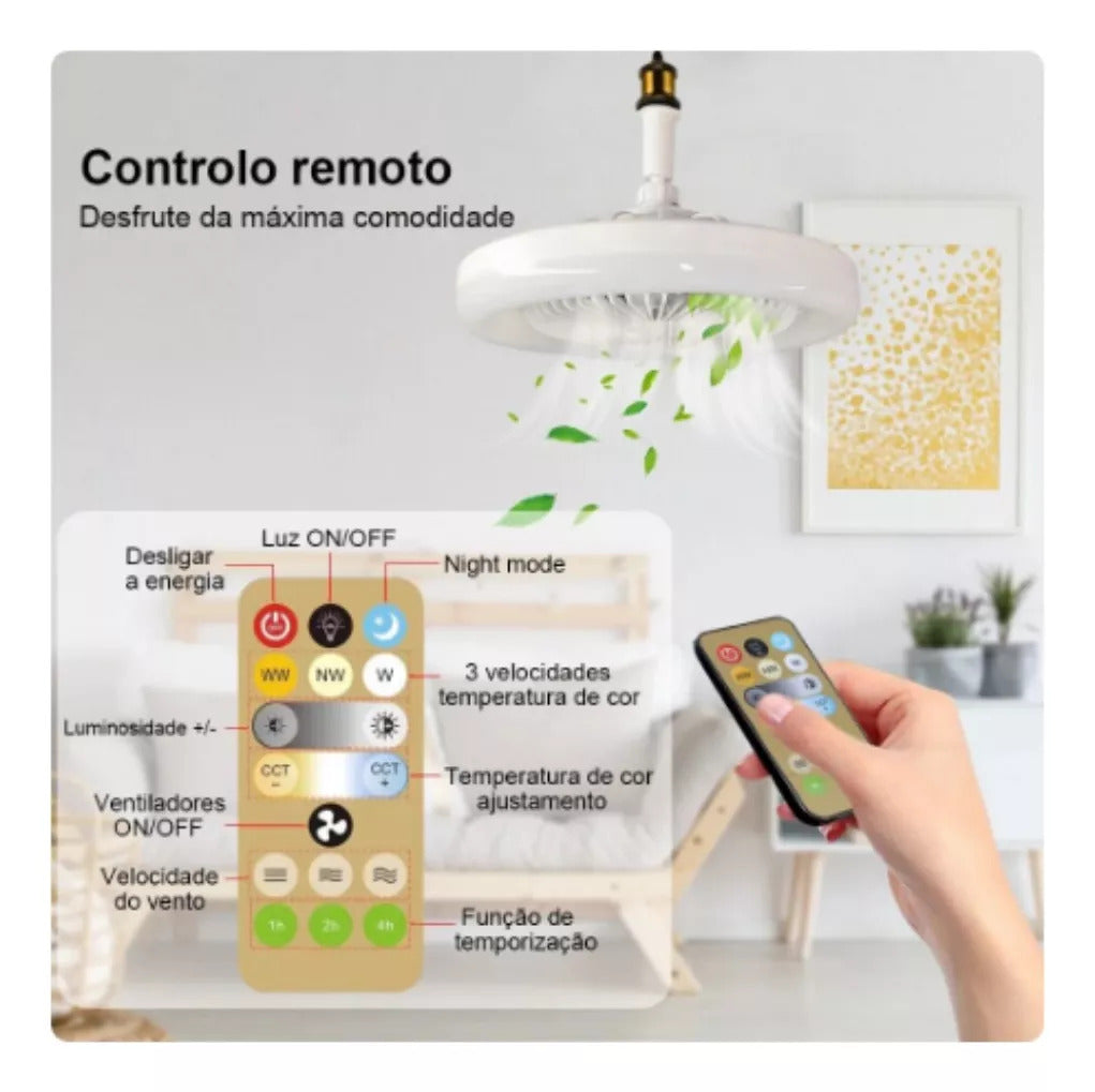Ampolleta & Ventilador para Soquete