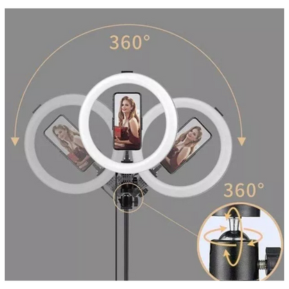 Aro de luz LED con trípode