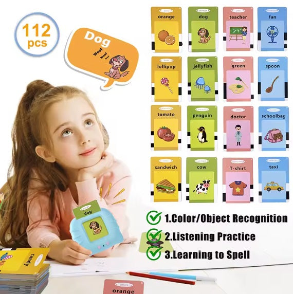 Juego lector de tarjetas aprendo inglés