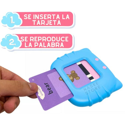 Juego lector de tarjetas aprendo inglés