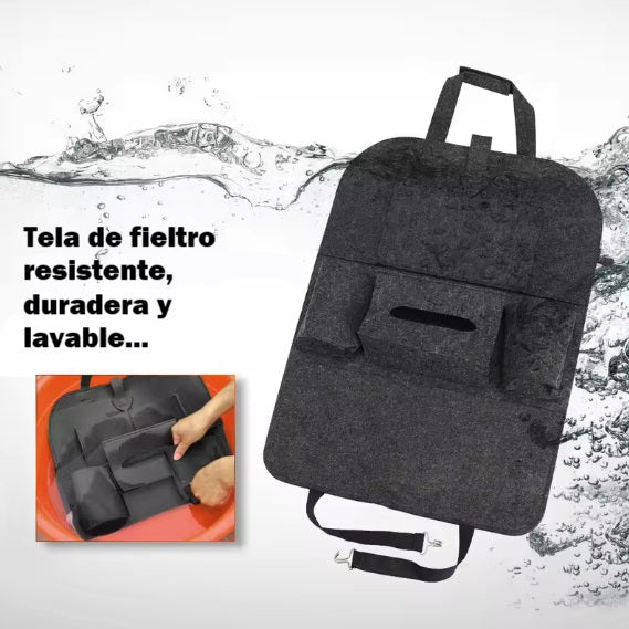 Organizador para asiento trasero de auto
