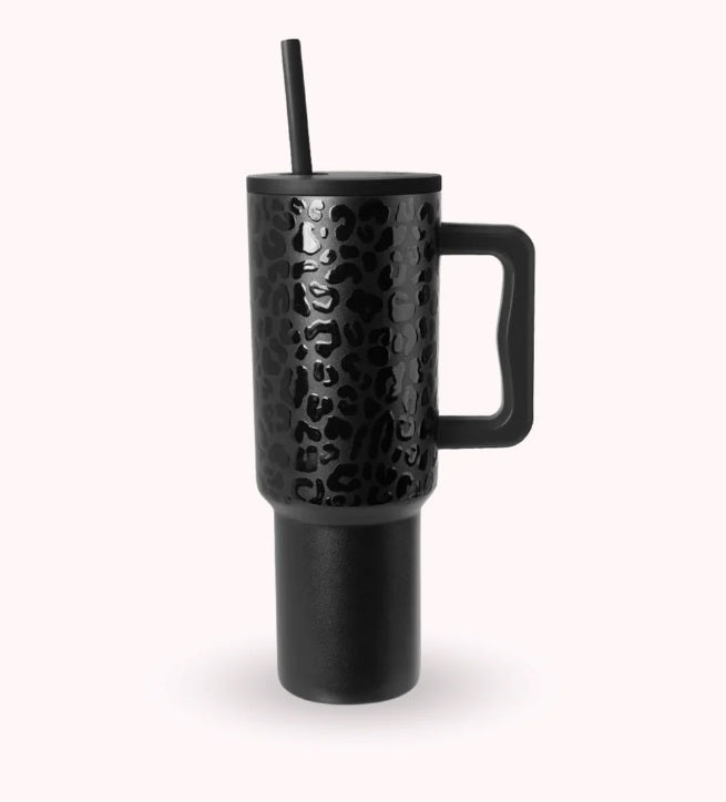 Vaso Térmico Animal Print Negro 1200ml