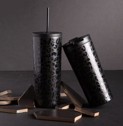 Vaso Térmico Animal Print Negro 700ml