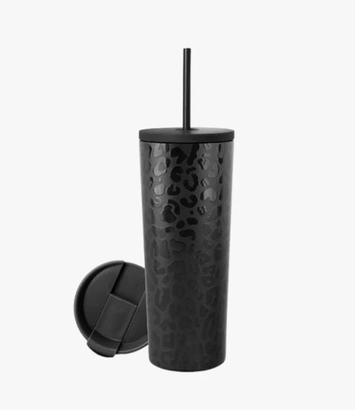 Vaso Térmico Animal Print Negro 700ml