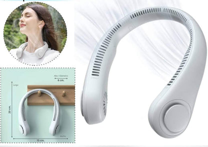 Ventilador de Cuello Portátil Recargable